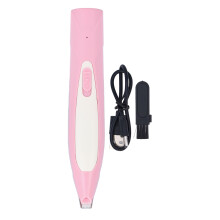 LED Light Equipped Dog Grooming Clipper, Low Noise Rechargeable Pet Hair Trimmer with Ceramic Blades and Compact Lightweight Build for Safe Facial