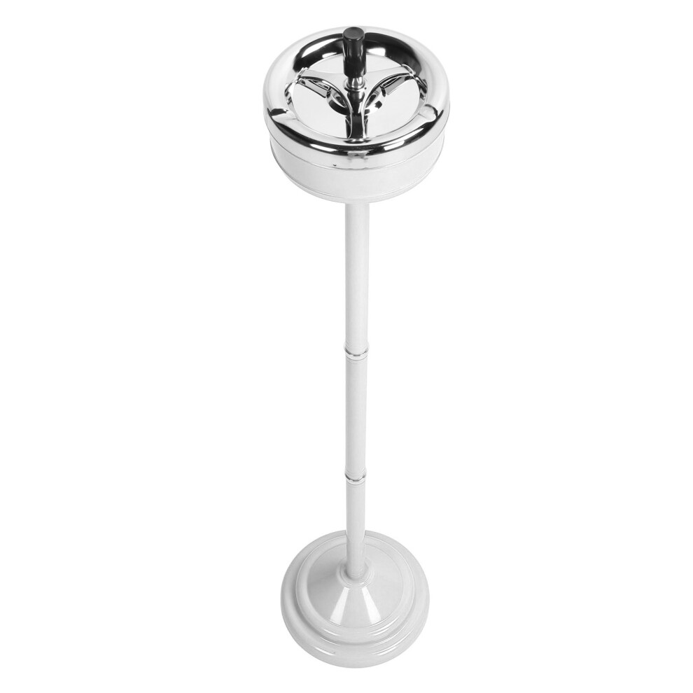Self-Cleaning Floor Ashtray, Adjustable Height, 31.7 In White 7891385706310