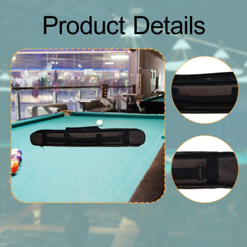 Pool Cue Case Portable Handle with Adjustable Shoulder Strap 2 Cues Ca 2