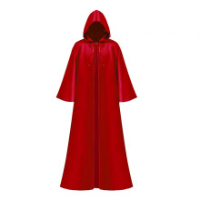 Halloween Cloak Witch Cape Long Hooded Cloak for Club Performance Punk