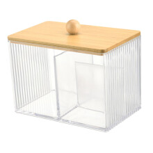 Makeup Cotton Swab Pad Holder Cotton Pad Container for Desktop Home Fl
