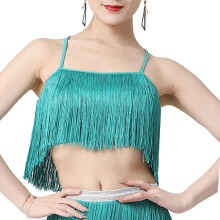 Women Tassels Fringe Dance Top Top for Club Dressing up Masquerade Tea