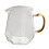 Small Glass Creamer Pitcher with Handle Multipurpose Transparent Milk 1