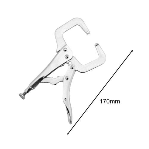 Locking C Clamp Pliers Building Electrician Maintenance Hand Tool Face 1