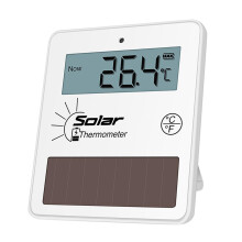 Solar Thermometer Outdoor Indoor Household Thermometer for Desktop War