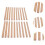 Measuring Strips Dining Lightweight Biscuits Wooden Rolling Pin Guides 3