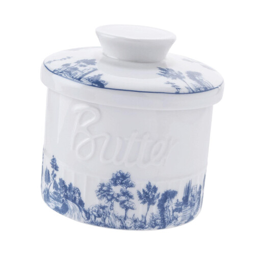 Ceramic Butter Container for Counter Butter Dish for Kitchen Restauran