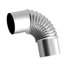 Stove Pipe Elbow Vent Flue Extension Tube for Camping Log Burning Stov
