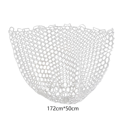 Fishing Net Replacement White Foldable Portable Sturdy Thickened Mesh 1