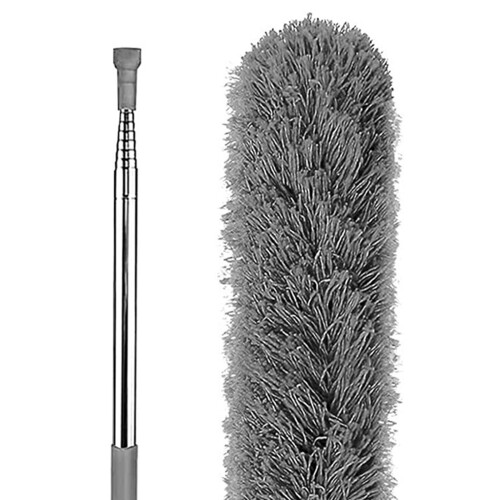 Gutter Cleaning Brush Retractable Pole 45cm to 220cm Sturdy Adjustable 2