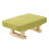 Small Footstool Comfortable Footrest with Wooden Legs for Dining Sofa 1