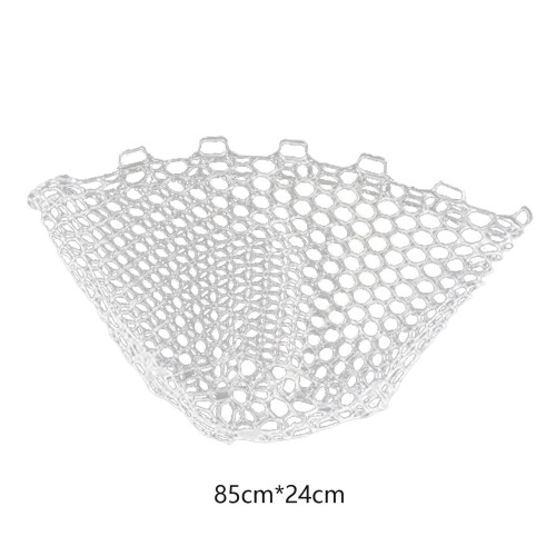 Fishing Net Replacement White Foldable Portable Sturdy Thickened Mesh 1