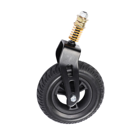 7 Inch Solid PU Wheelchair Front Wheel with Shock Absorption, 100kg Capacity 2