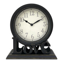 Desk Clock European Style Classic Decorative Retro for Table Kitchen B