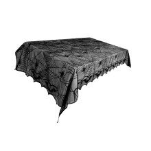 Halloween Table Cloth Lace Table Cover for Kitchen Scary Movie Night B