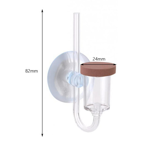 CO2 Bubble Marker Clear Aquarium Diffuser for Aquarium Fish Tank Acces 1