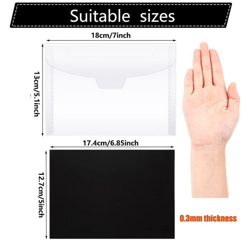 Rubber Soft Magnetic Sheet and Envelope Storage Bag for Storage Cuttin 1