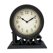 Desk Clock European Style Classic Decorative Retro for Table Kitchen B