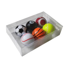 6x Novelty Golf Balls Boxed Funny Golf Balls for Prize Outdoor Driving