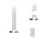Equal Height Ruler Clear Scale Vertical Level Portable Decoration Grad 3