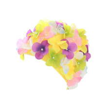 Flower Swim Cap Trendy Swimming Hat for All Levels of Swimming Gift Ho