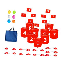 Golf Game Set Chipping Practice Outdoor Portable Park Beach Foldable B
