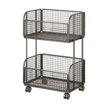 Vegetable Storage Rack with Wheels Easy Assembly for Onions Potatoes K