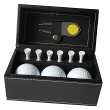 Golf Ball and Tee Gift Set Present 6 Golf Tees for Dad Men Women Golf