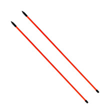 2Pcs Golf Alignment Sticks Golf Alignment Rods for Swing Practice Exer