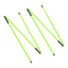 2x Golf Alignment Sticks Portable for Golf Swing Full Swing Practice P