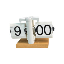 Flip Desk Clock Digital Retro Mechanical Flip Clock for Hotel Office B
