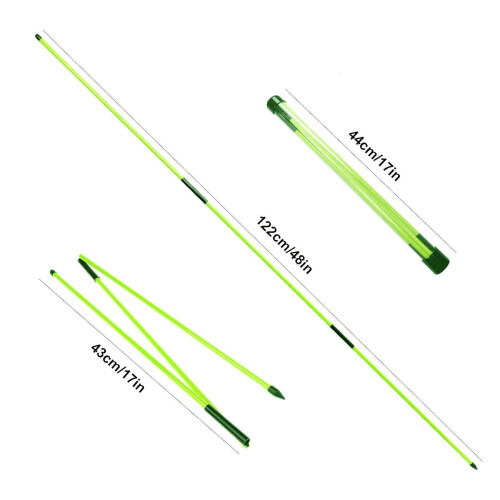 2x Golf Alignment Sticks Portable for Golf Swing Full Swing Practice P 1