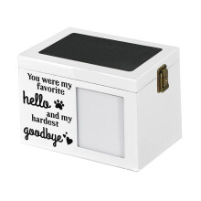 Pet Cremation Urn Good Quality Sealed Pet Wooden Urn for Birds Cats Lo