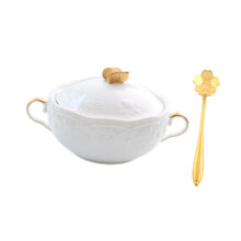 Serving Bowl 9.8oz 4.5" French Onion Soup Bowl for Ice Cream Pasta Bee
