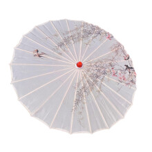 Chinese Oiled Paper Umbrella Oriental Oil Paper Parasol for Costumes W