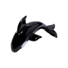 Glass Whale Figurine Animal Model Home Decoration for Dining Table Acc