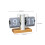 Flip Desk Clock Digital Retro Mechanical Flip Clock for Hotel Office B 2