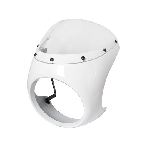 Headlight Fairing Screen Motorcycle Windshield for Motorbike White
