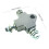 Brake Oil Hose Pipe Three Way Connector Front Double Disc Conversion S 2