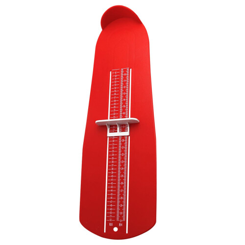 Foot Measuring Device Dorm Store with Hanging Hole Portable Sizer Red