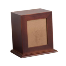 Wood Pet Urn with Picture Frame Cinerary Casket for Memorial Gifts Pet