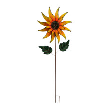 Sunflower Wind Spinner Wind Mill Metal Wind Sculpture for Garden Garag