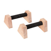 2x Push up Stands Wooden Upper Body Strength Training Home Fitness Equ
