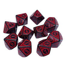 10x Polyhedral Dices Set Bar Toys Game Dices for Card Games Role Pla