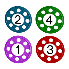 4x Diving Discs Colorful Pool Diving Toys for Aquatic Exercise Childre