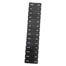 Weight Stack Labels Decal Weight Block Sticker for Gym Body Building W