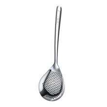 304 Stainless Steel Skimmer Slotted Spoon Durable for Frying Baking Sc
