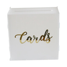 Acrylic Wedding Cards Box with Slot Gift Card Box for Party Anniversar