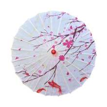 Chinese Oiled Paper Umbrella Oriental Parasol for Holiday Stage Show W