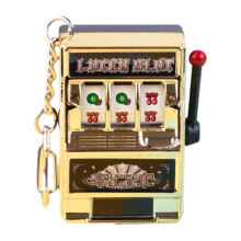 Mini Slot Machine Toy Keychain Novelty Party Decoration for Boys Girls